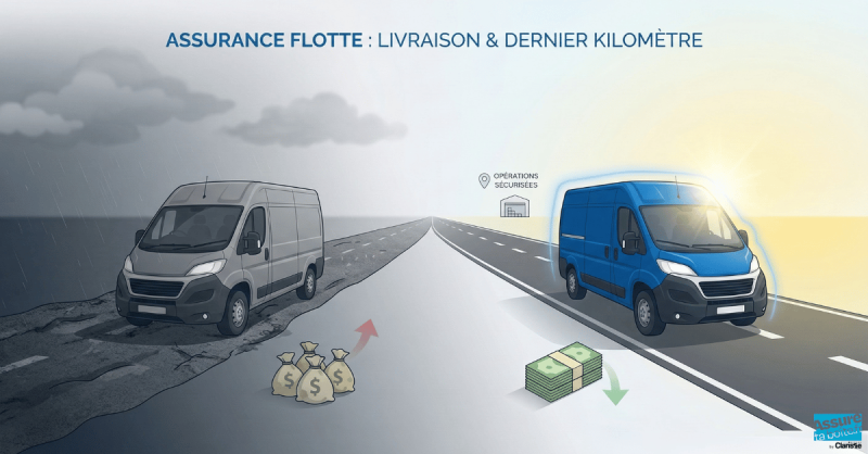 Visuel illustratif route avec véhicules chacun dans une direction différentes