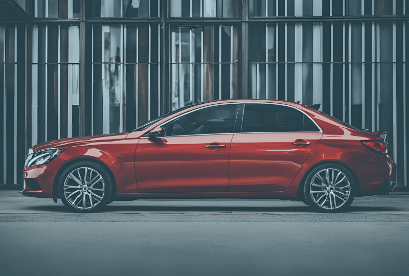 Voiture assuré dans les rues de Nantes 