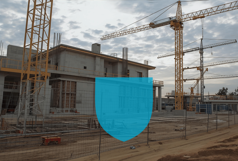 chantier BTP à Bouliac près de Bordeaux