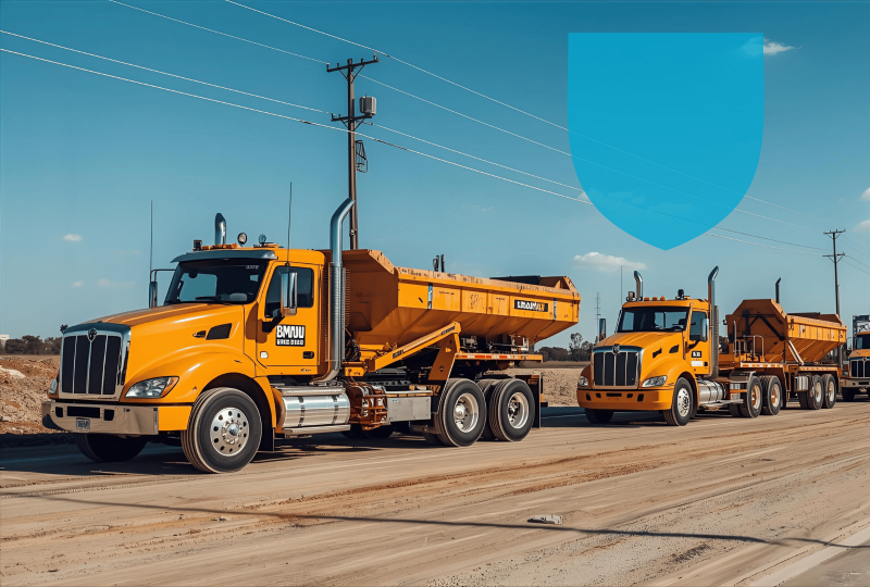 Flotte de véhicule BTP bien assurés