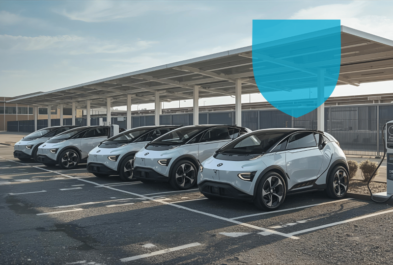 Flotte de véhicules electriques assuré 