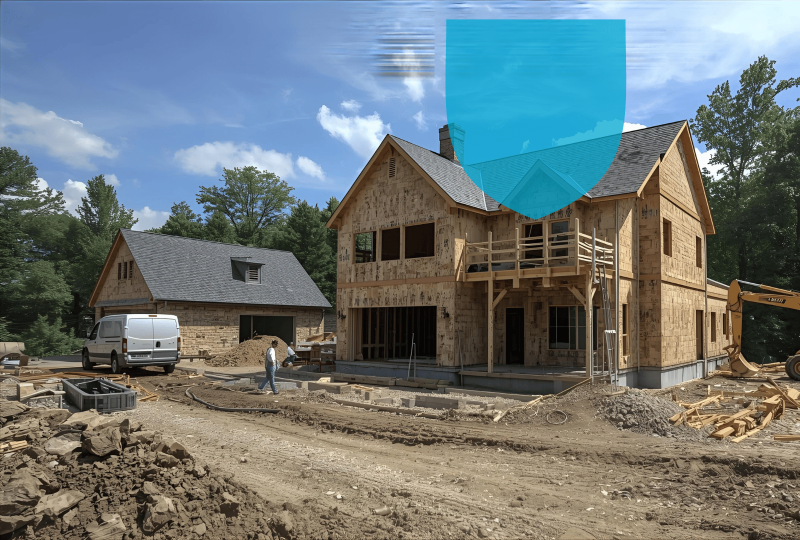 Chantier de maison en construction