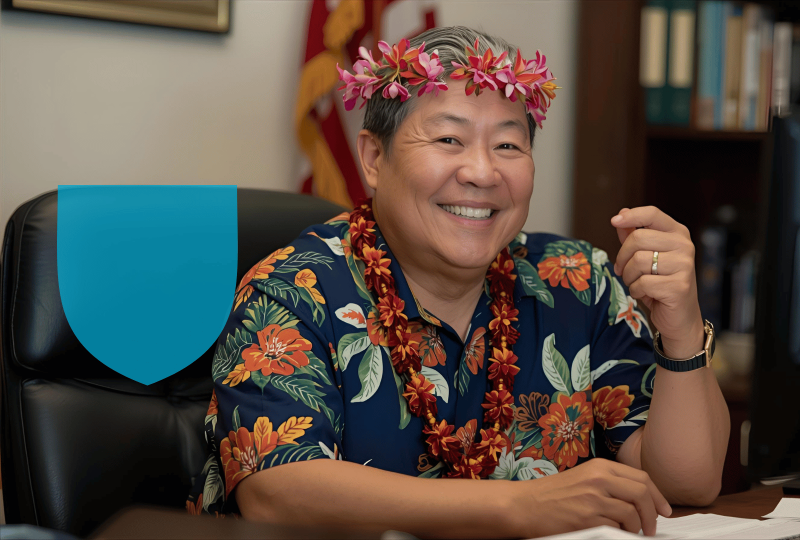 Dirigeante d'entreprise heureuse de sa mutuelle