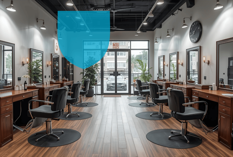 Salon de coiffure sous MRP