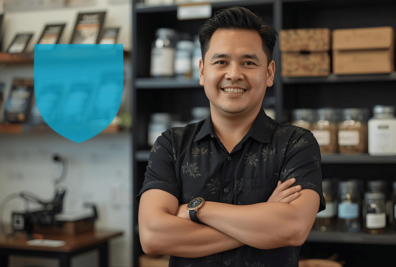 Professionnel sur son lieu de travail profitant d'un RC