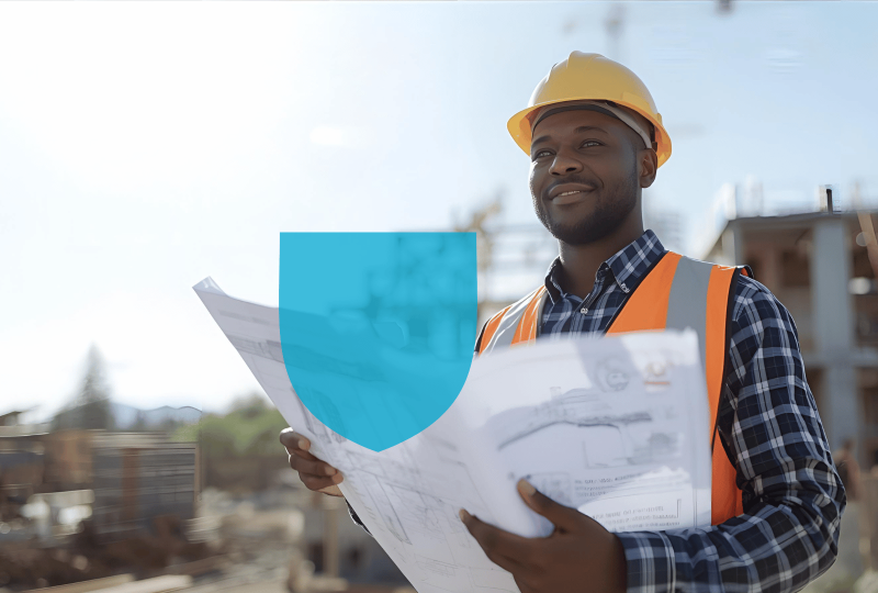 Professionnel sur son chantier de travail Décennale