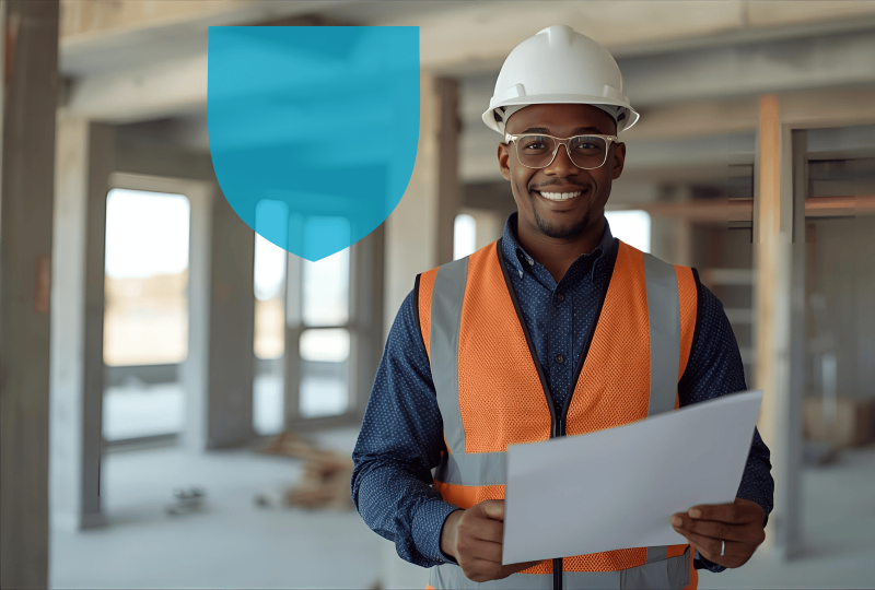 Architecte sur un chantier