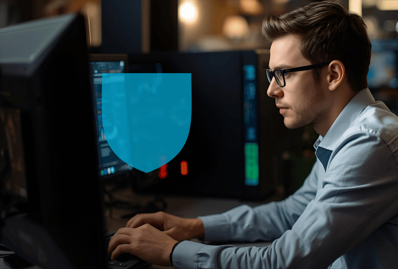 Multirisque pro en IT informaticien au travail