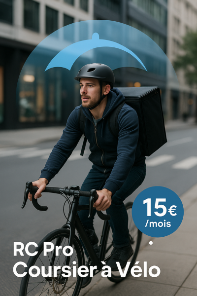 RC Pro Coursier à Vélo : L’assurance professionnelle à partir de 15 €/mois